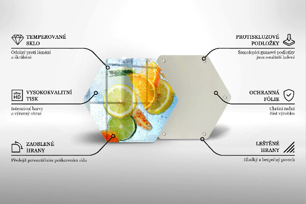 Cache plaque de cuisson Eau d'agrumes juteuse