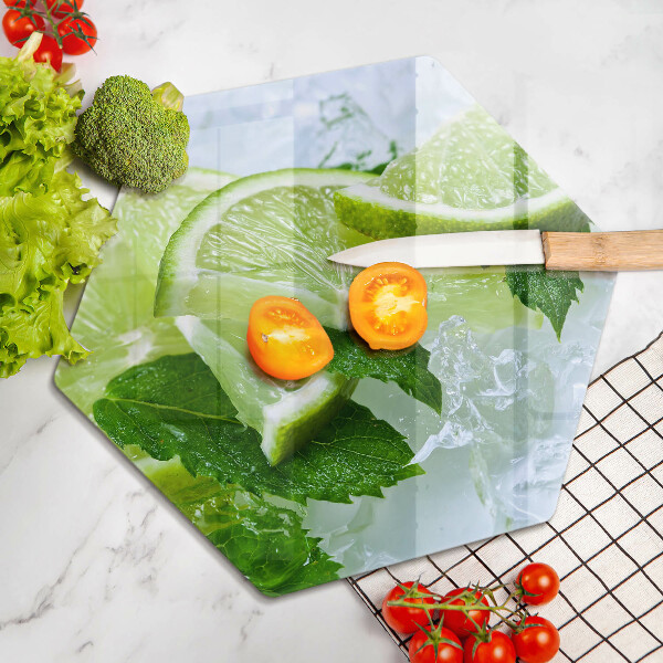 Cache plaque de cuisson Citron vert menthe et glace