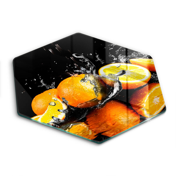 Protection plaque induction Fruit orange juteux