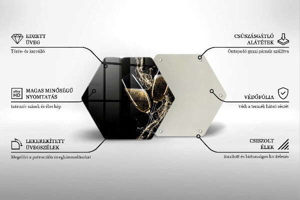 Protection plaque induction Verres de champagne