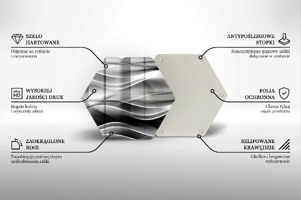 Protection plaque induction Lignes douces d'abstraction