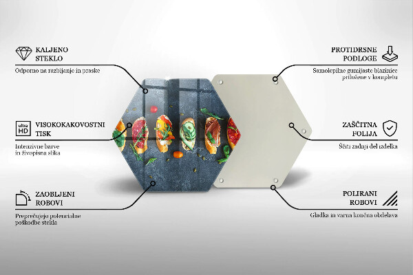 Protection plaque induction Sandwichs colorés