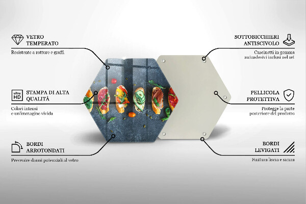 Protection plaque induction Sandwichs colorés