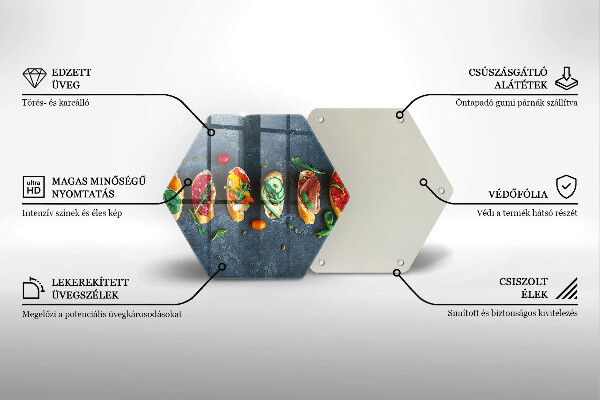 Protection plaque induction Sandwichs colorés