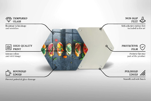 Protection plaque induction Sandwichs colorés