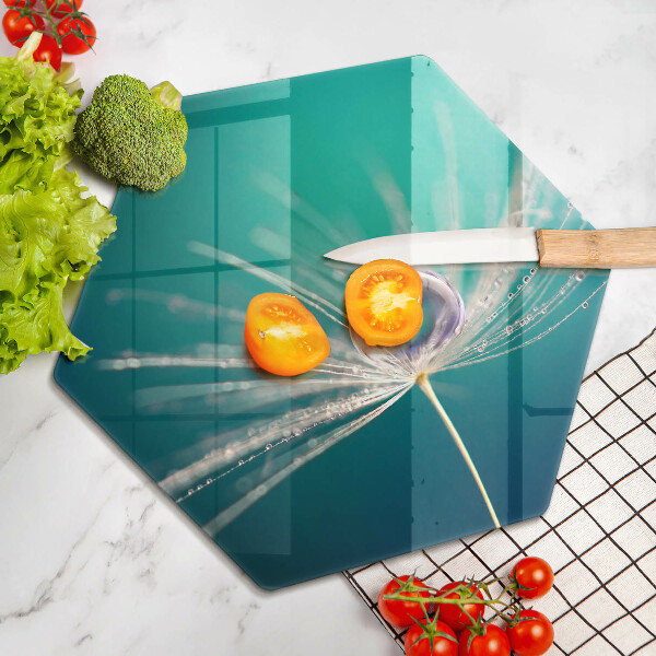 Protection plaque induction Rosée sur un pissenlit