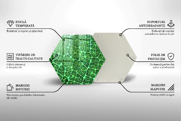 Cache plaque de cuisson Structure des feuilles