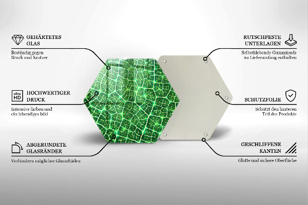 Cache plaque de cuisson Structure des feuilles