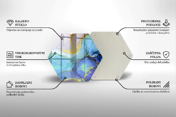 Cache plaque de cuisson Pierre dorée craquelée