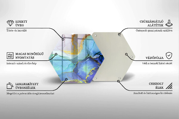 Cache plaque de cuisson Pierre dorée craquelée