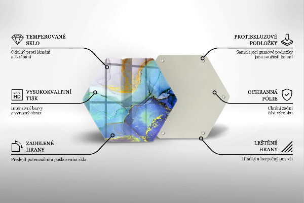 Cache plaque de cuisson Pierre dorée craquelée