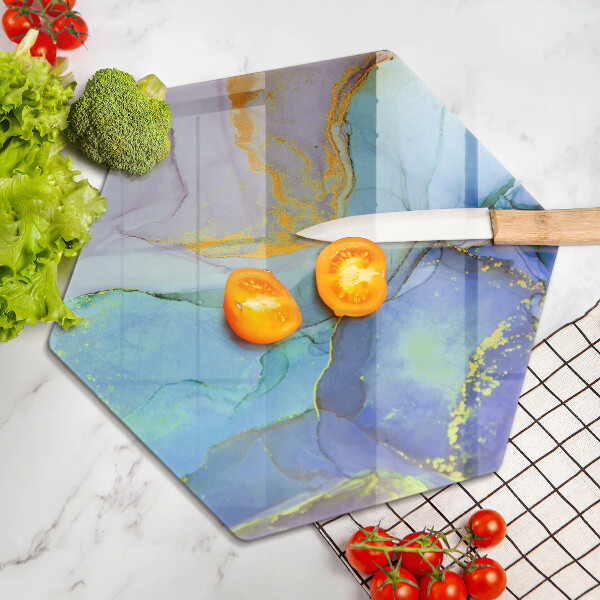 Cache plaque de cuisson Pierre dorée craquelée