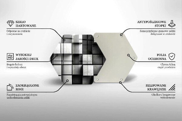Cache plaque de cuisson Fond de géométrie 3D