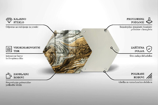 Protège plaque de cuisson Riche abstraction