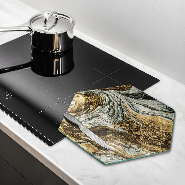 Protège plaque de cuisson Riche abstraction