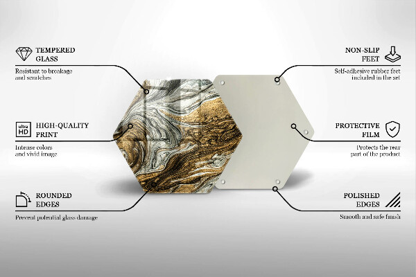 Protège plaque de cuisson Riche abstraction