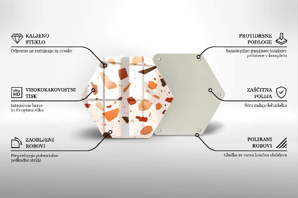 Protège plaque de cuisson Grès décoratif