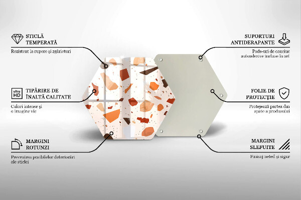 Protège plaque de cuisson Grès décoratif