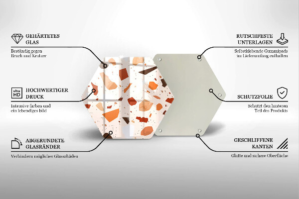 Protège plaque de cuisson Grès décoratif