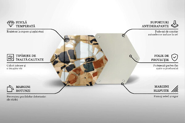 Protège plaque de cuisson Assiette pierres décoratives