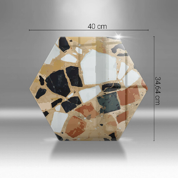 Protège plaque de cuisson Assiette pierres décoratives