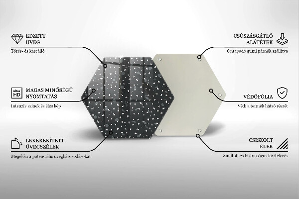 Protège plaque de cuisson Pierre décorative