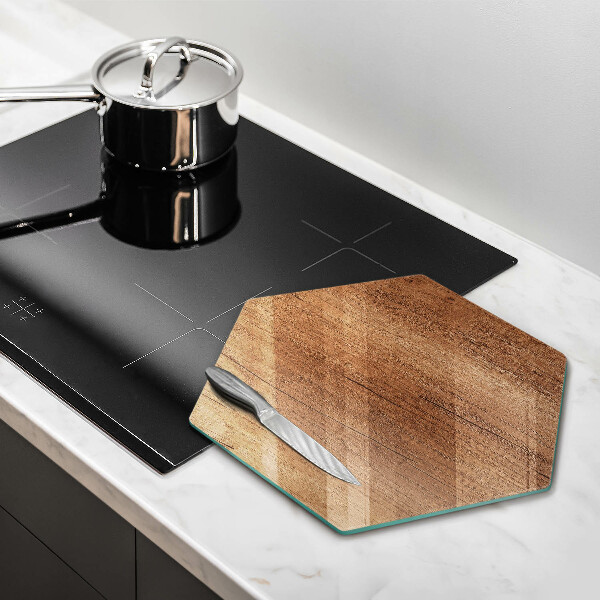 Cache plaque de cuisson Texture du bois
