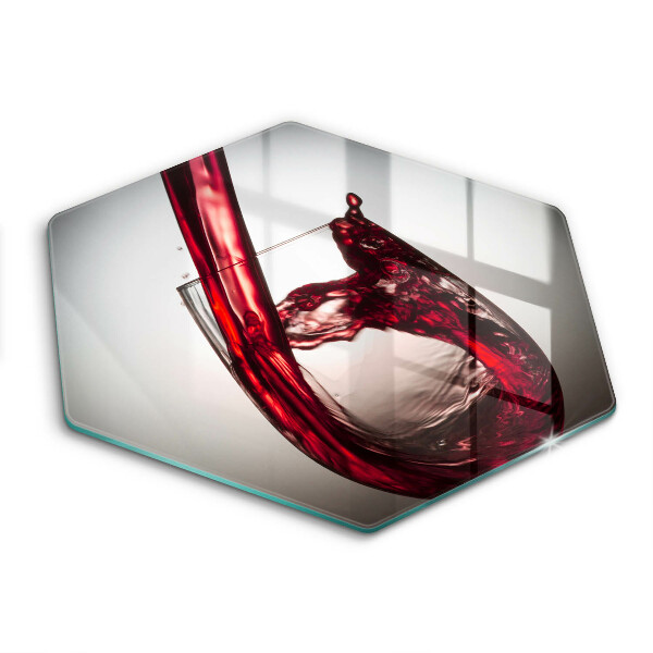 Cache plaque de cuisson Verre et vin rouge