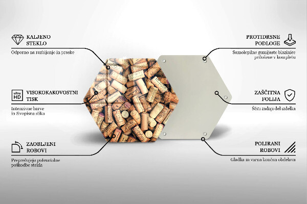 Cache plaque de cuisson Modèle sans couture de bouchons de vin
