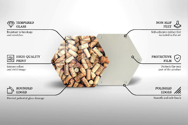 Cache plaque de cuisson Modèle sans couture de bouchons de vin