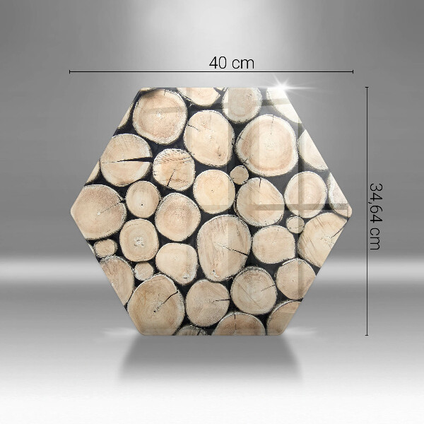 Cache plaque de cuisson Troncs d'arbres en bois