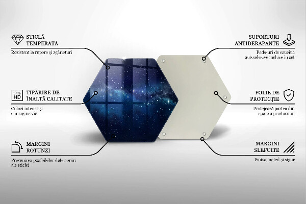 Cache plaque de cuisson Espace et étoiles