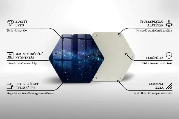 Cache plaque de cuisson Espace et étoiles