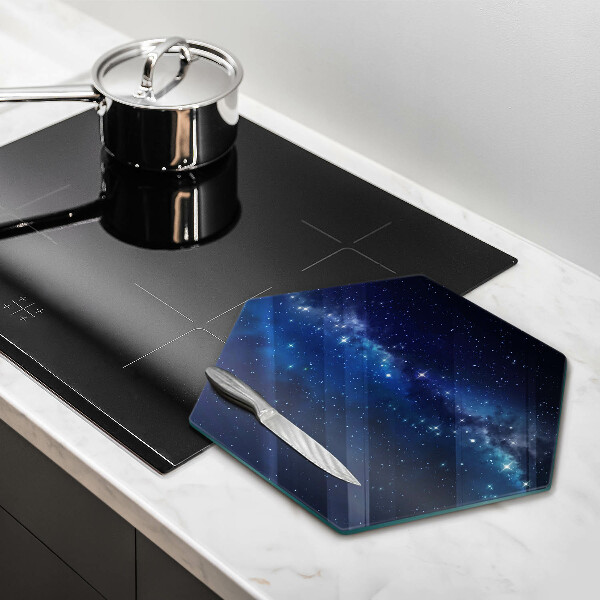 Cache plaque de cuisson Espace et étoiles
