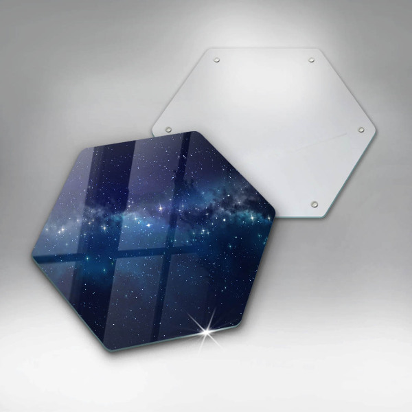 Cache plaque de cuisson Espace et étoiles