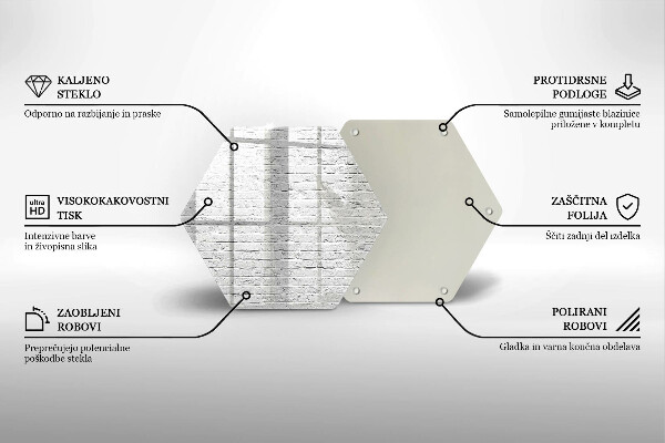 Cache plaque de cuisson Mur de briques