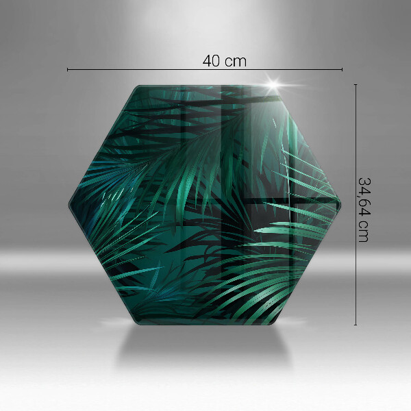 Protection plaque induction Feuilles de la jungle sauvage