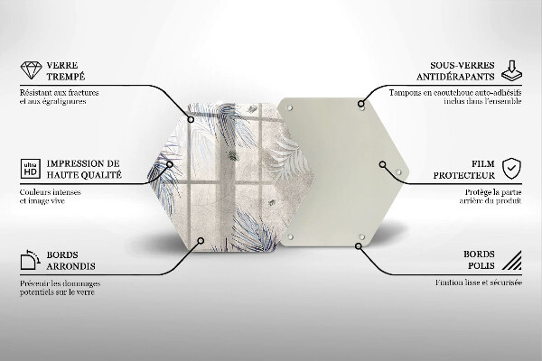 Protection plaque induction Feuilles subtiles