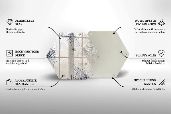 Protection plaque induction Feuilles subtiles