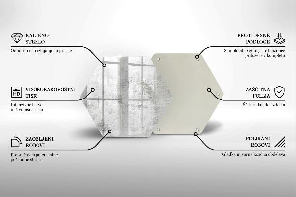Protection plaque induction Texture béton