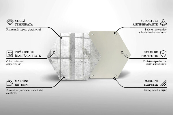 Protection plaque induction Texture béton
