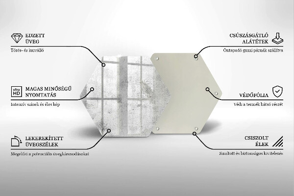 Protection plaque induction Texture béton