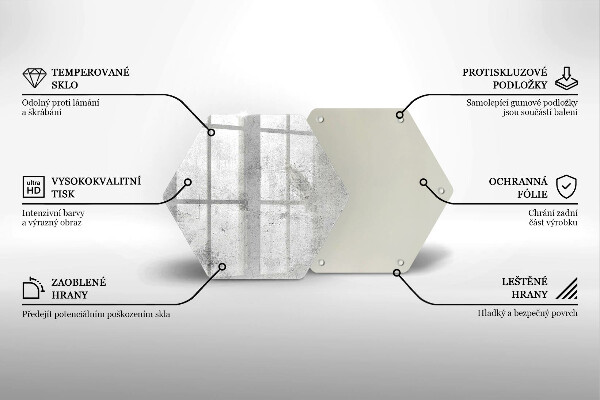 Protection plaque induction Texture béton