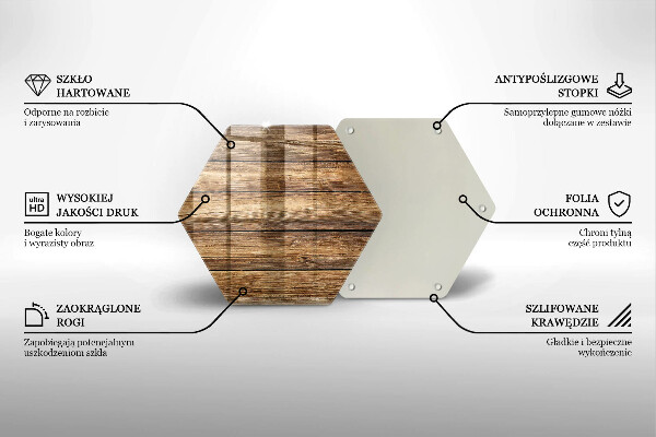 Cache plaque de cuisson Planches texturées en bois