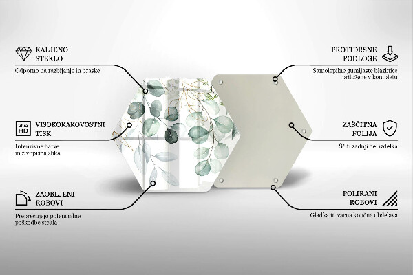 Protection plaque induction Plantes peintes
