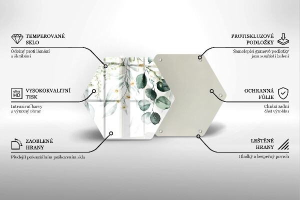 Protection plaque induction Plantes aquarelles