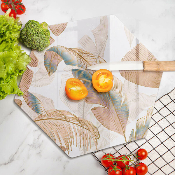 Protection plaque induction Plumes et feuilles de bohème