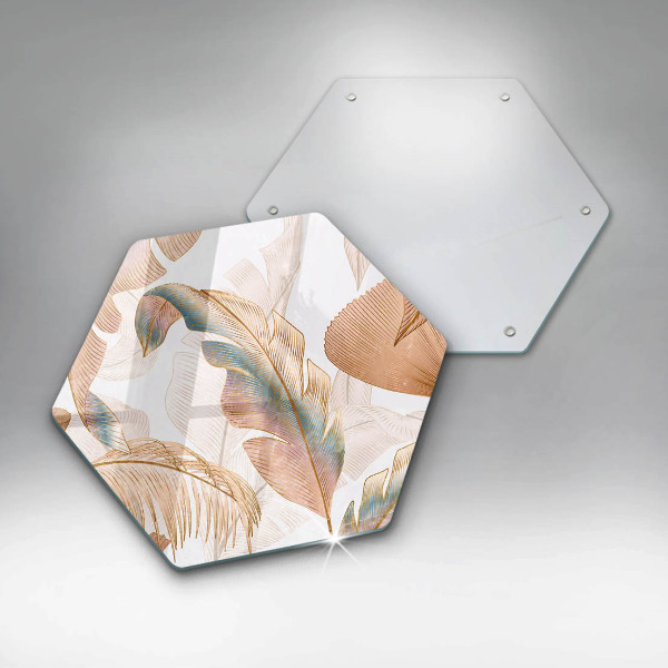 Protection plaque induction Plumes et feuilles de bohème