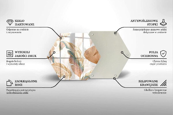 Protection plaque induction Plumes et feuilles de bohème