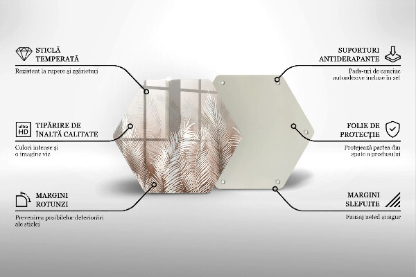 Protection plaque induction Feuilles de végétation bohème